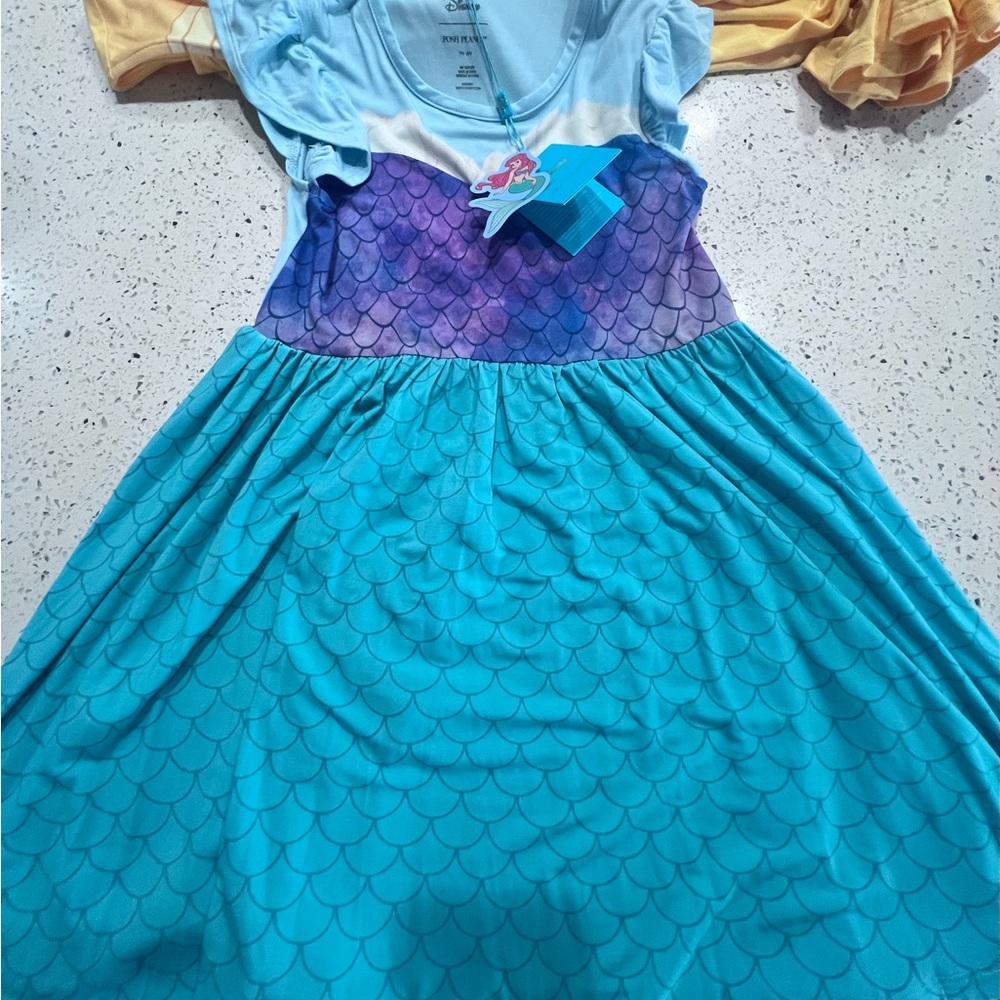 Posh peanut Girls Disney Little Mermaid Dress 7/8 NWOT - Picture 2 of 2